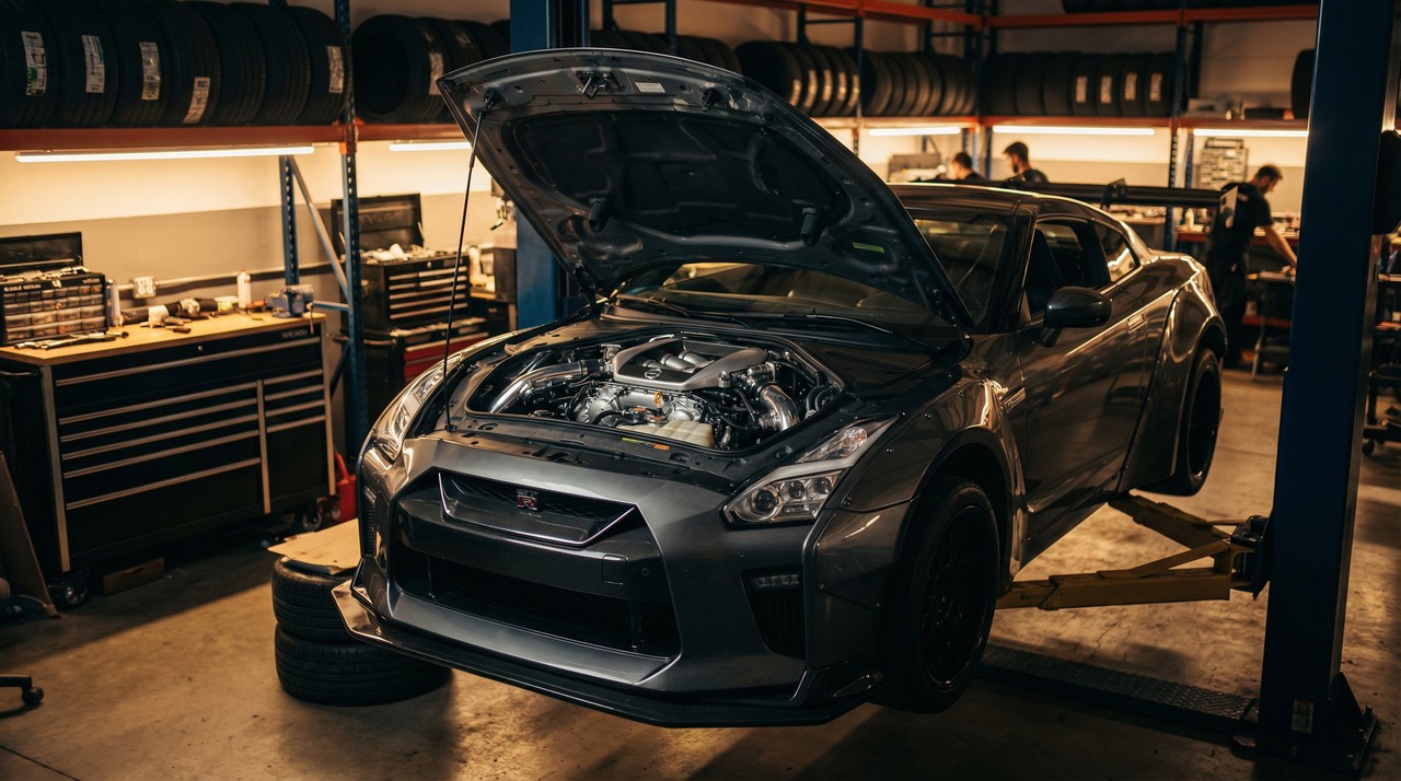 黄色仓库汽车改装视频教程