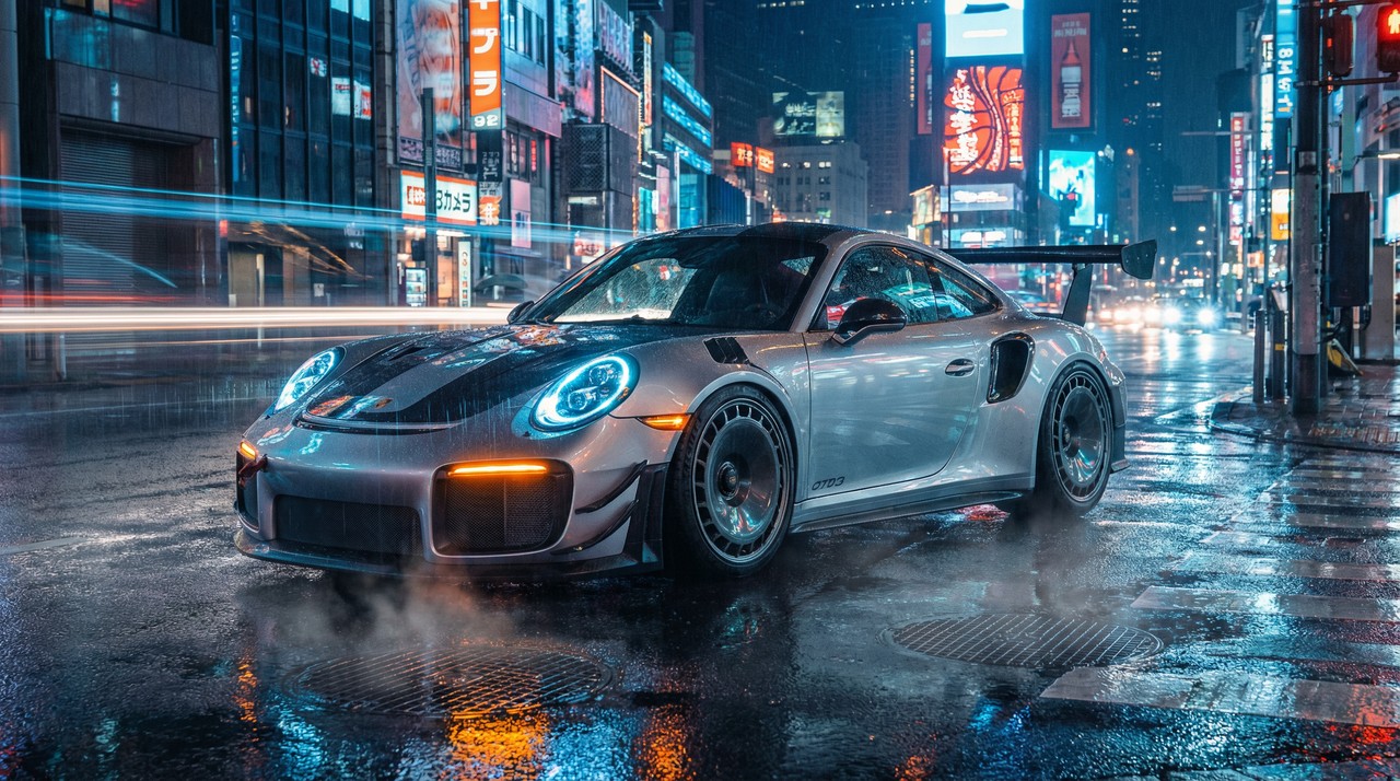 黄色仓库跑车改装视频