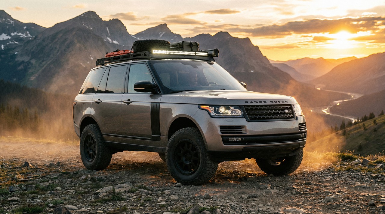 黄色仓库越野车改装视频